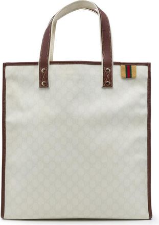 Gucci Pre-owned Gucci GG Supreme Web Tote Ladies 8R2DECI64H5EJ1A2