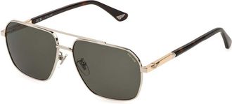 Police SPLQ85 NEW CROSSROADS 4 0579 Mens Sunglasses Silver Size 58