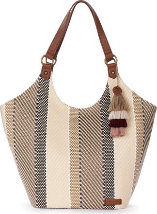The Sak Roma Expandable Shopper in Tobacco Batik Woven at Nordstrom