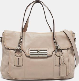 Coach Pink Leather Kristin Satchel