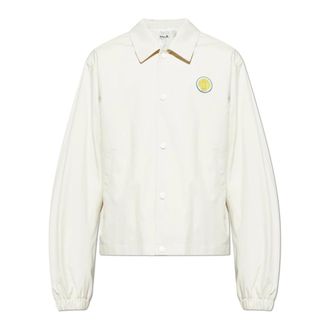 Bally Light Jackets, male, Beige, Size: 2XL Jacket with Logo Patch