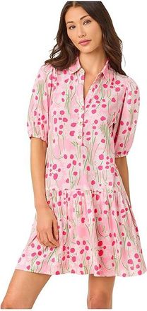 Lilly Pulitzer Bingley Dress Womens Dress Conch Shell Pink Sunny Daisies : XXS, Cotton