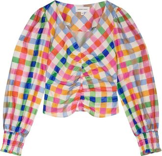 Fab By Fabienne Chapot Madeleine Top - Dames - Blouses - Veelkleurig - XL - Katoen - Overhemden