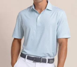 Southern Tide Driver On The Ball Polo Shirt In Simply Green