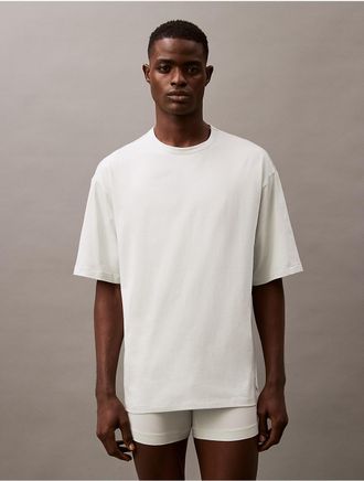 Calvin Klein Mens Flex Lounge Crewneck T-Shirt - Grey - XL