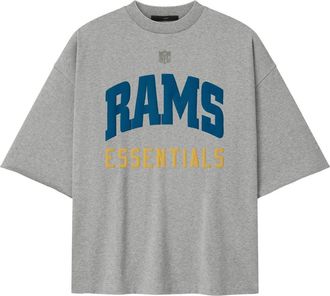 Fear of God x NFL FW25 Rams 90s 3/4 Sleeve Football T-Shirt Concrete Heather 125NF252114F