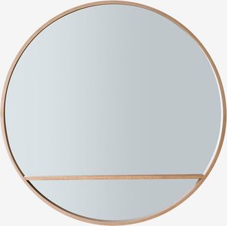 Sklum Sklum - Espejo de pared redondo en madera (Ø80 cm) Benat