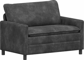 vidaXL Sof&aacute; Gris Oscuro 126 X 81 X 87,5 Cm Poli&eacute;ster Vidaxl