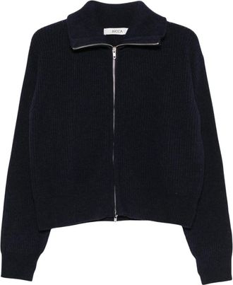 Jucca Ritsluiting Vest - Dames - Vesten - Blauw - S - Truien & Vesten