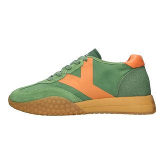 Keh-noo Kehnoo, Schoenen, Heren, Groen, 43 EU, Leer, KM 9753 Sneaker