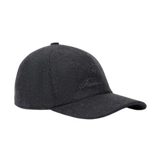 Brooks Brothers Wollen en Kasjmier Logo Baseballpet - unisex - Petten - Grijs - ONE Size - Wol - Accessoires
