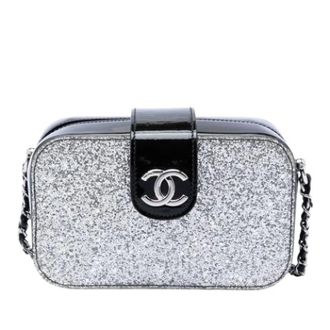 Chanel Pre-owned Crossbody Tas - Dames - Pre-owned - Grijs - Maat: ONE Size Leer