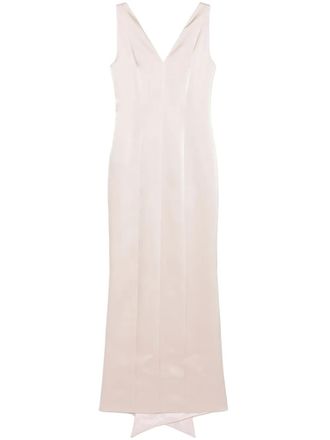 Fely Campo satin maxi dress - Pink