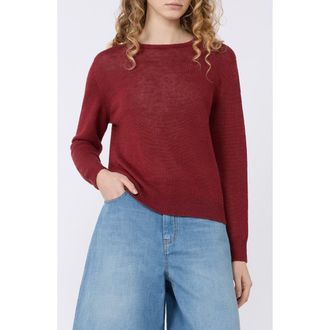 Max Mara Linen Sweater in Cherry at Nordstrom, Size Medium