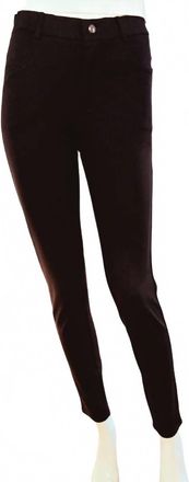T Tahari Womens Front Zipper Straight Leg Pants In Black