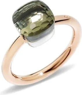 POMELLATO Nudo Petit Ring in Rose Gold/prasiolite at Nordstrom, Size 7.25