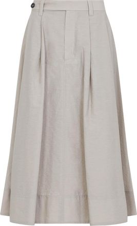 Brunello Cucinelli Cotton Midi Skirt
