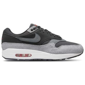 Nike Mens Air Max 1 Premium NDE - Basketball Shoes Smoke Grey/Flash Crimson/Dk Smoke Grey Size 10.5