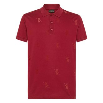 Billionaire Boys Club Polo shirt SS All over BB - Heren - Tops - Rood - Maat: XS Katoen