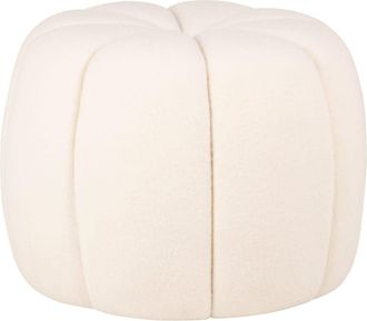 Maisons du monde Puf de lana color crudo