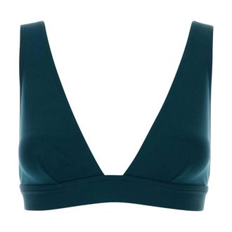Eres Sleeveless Tops, female, Green, Size: M Chrome Full-cup Triangle Bikini Top