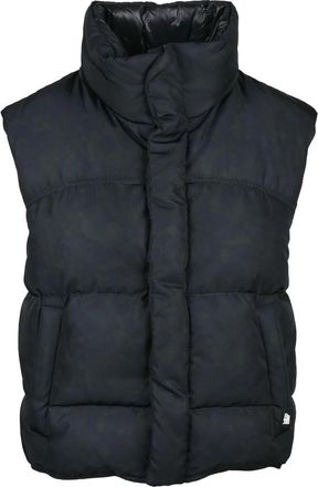 Bacon Black-Green Polyester Orange Fant Down Vest
