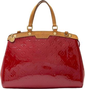 Louis Vuitton Red Monogram Vernis Brea Mm (Authentic Pre-Loved)