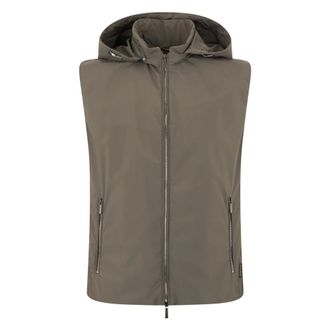 Moorer Vests, male, Green, Size: M Sleeveless Gilet