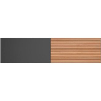 HERDASA Herdasa, Cabecero colección TOKYO en melamina, de 67x240x3cm.- grafito - efecto vallado roble