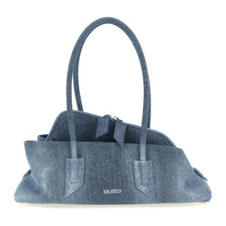 The Attico Dames, Tassen, Blauw, Maat: ONE Size Katoen