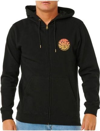 Rip Curl Wettie Passage Icon Zip Thru Hoodie f&uuml;r Herren | schwarz