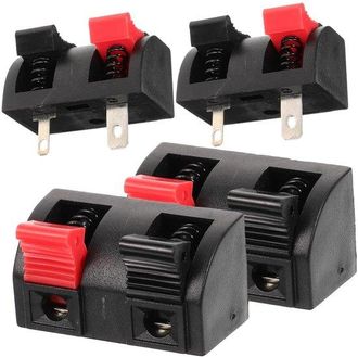 No Brand Abrazadera De Soldadura - Abrazadera De Conexi&oacute;n - Abrazaderas El&aacute;sticas De Alta Calidad Para Cables De Audio (2 Unidades), Abrazaderas De Pl&aacute;stico Ro