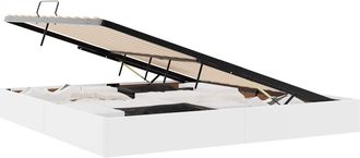 vidaXL Estructura De Cama Ottoman Puro 200 X 200 Cm Cuero Sint&eacute;tico Vidaxl