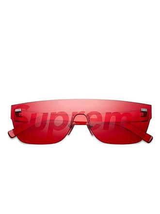 SUPREME x Louis Vuitton City mask SP sunglasses - Red