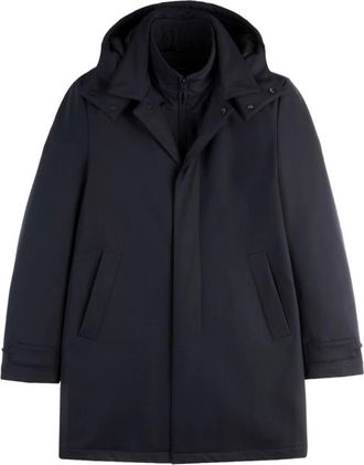 Fay New Morning Travel Coat - Heren - Parka Jassen - Blauw - L - Polyester - Jassen