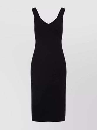 Max Mara sweetheart-neckline sleeveless midi dress