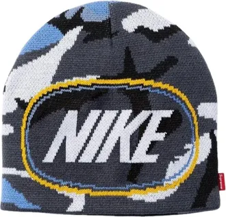 SUPREME FW26 x Nike Oval Beanie Blue Camo SUP-FW26-2025-BMO