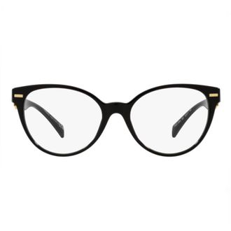 Versace VE3334GB1 Cat-eye Frame with Gold Hardware Eyeglasses - Black