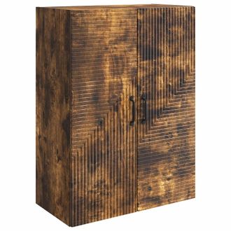 vidaXL Armario De Pared Roble Ahumado 66 X 34,5 X 90 Cm Vidaxl