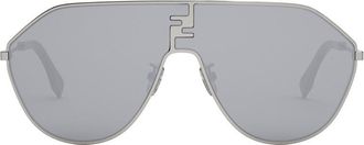Fendi FE40080U12C Aviator Full Rim Sunglasses - Gray