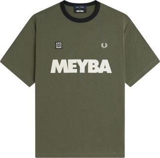 Fred Perry Ringer Tee - Heren - T-shirts - Groen - 2XL - Katoen - Tops