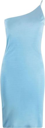 Dsquared2 Midi Jurk - Dames - Korte kleedjes - Blauw - M - Kleedjes