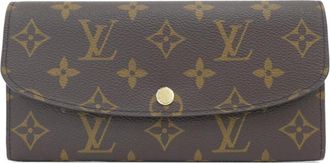 Louis Vuitton Brown Coated Canvas Long Wallet (Bi-Fold) (Pre-Owned)