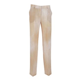 Ermanno Scervino Wide Trousers - female - Ermanno Scervino - Wide Trousers - Beige - XS - Trousers