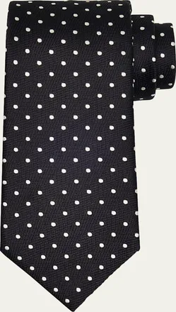 Tom Ford Mens Polka Dot Silk Tie