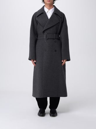 Saint Laurent Cappotto lungo con cinta Saint Laurent