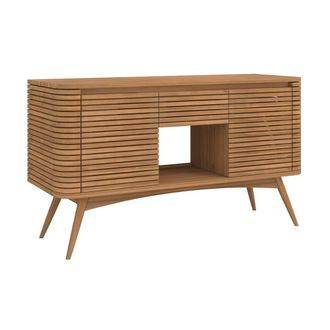 Rendez-Vous D&eacute;co Mueble de ba&ntilde;o de madera de teca de 140 cm