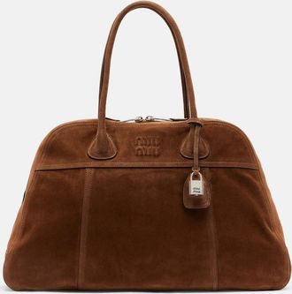 Miu Miu Vivant suede bowling bag