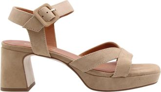 Catwalk Flor High Heel Sandal - Dames - Sandalen met hakken - Bruin - 36 EU - Schoenen
