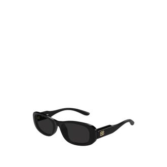 Balenciaga Rechthoekige Zonnebril - unisex - Accessoires - Zwart - Maat: 55 MM